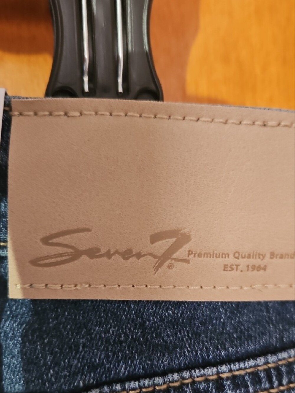 Seven7 Women's Skinny Jeans in Dark Blue Denim - Picture 7 of 7